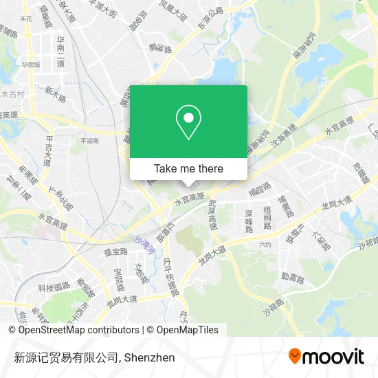 新源记贸易有限公司 map