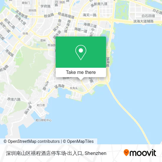 深圳南山区禧程酒店停车场-出入口 map