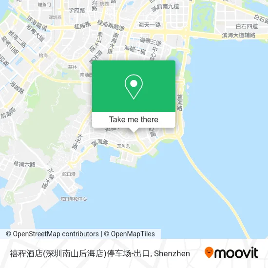 禧程酒店(深圳南山后海店)停车场-出口 map