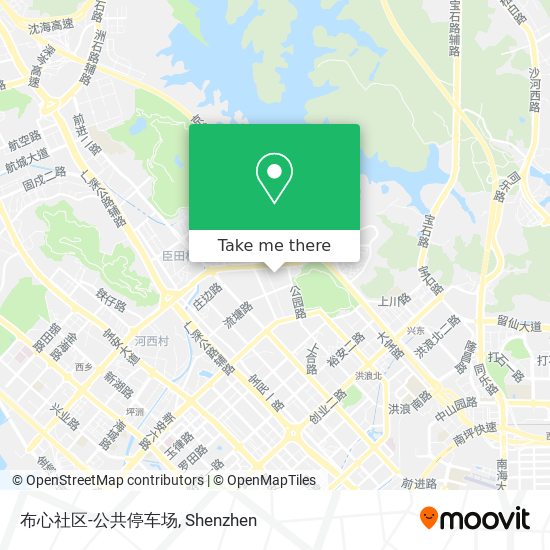 布心社区-公共停车场 map
