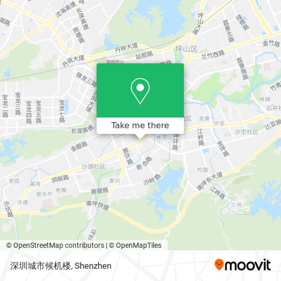 深圳城市候机楼 map