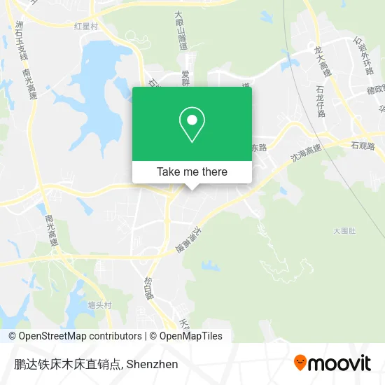 鹏达铁床木床直销点 map