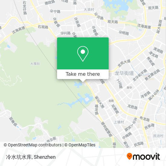 冷水坑水库 map