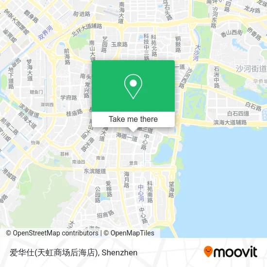 爱华仕(天虹商场后海店) map