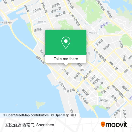 宝悦酒店-西南门 map