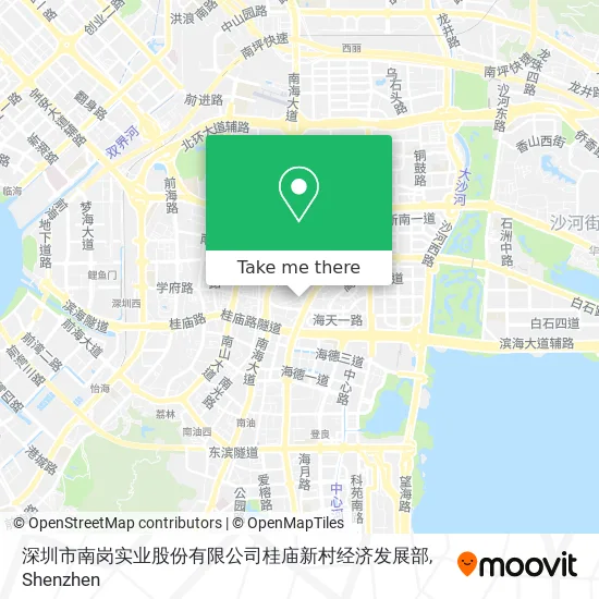 深圳市南岗实业股份有限公司桂庙新村经济发展部 map