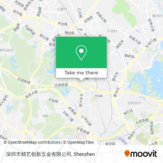 深圳市精艺创新五金有限公司 map