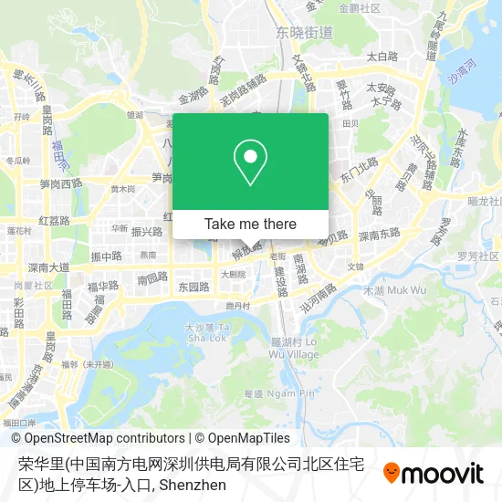 荣华里(中国南方电网深圳供电局有限公司北区住宅区)地上停车场-入口 map