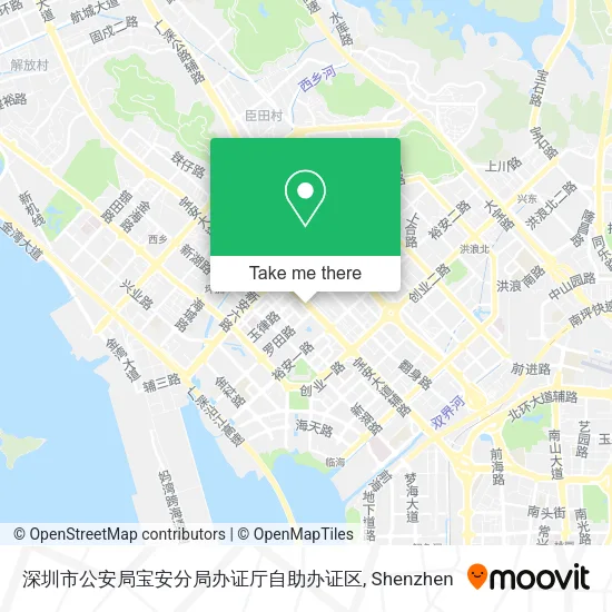 深圳市公安局宝安分局办证厅自助办证区 map