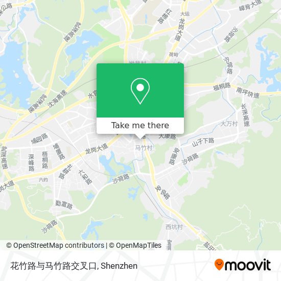 花竹路与马竹路交叉口 map