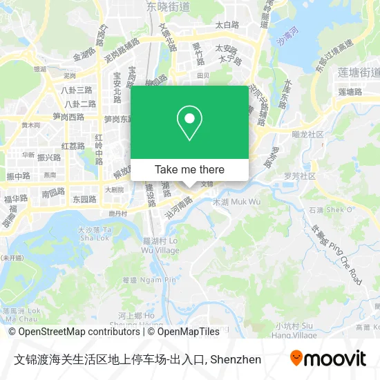 文锦渡海关生活区地上停车场-出入口 map