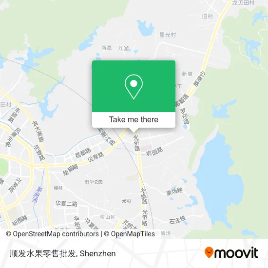 顺发水果零售批发 map
