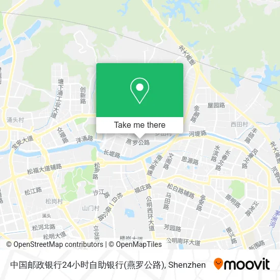 中国邮政银行24小时自助银行(燕罗公路) map