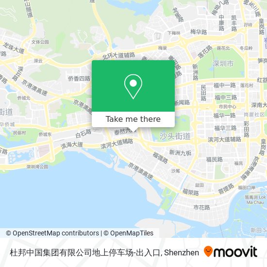 杜邦中国集团有限公司地上停车场-出入口 map