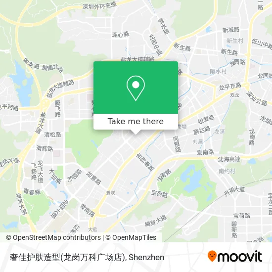 奢佳护肤造型(龙岗万科广场店) map