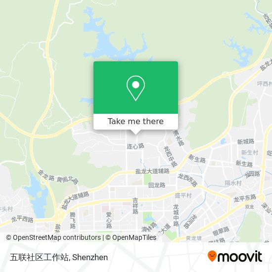 五联社区工作站 map