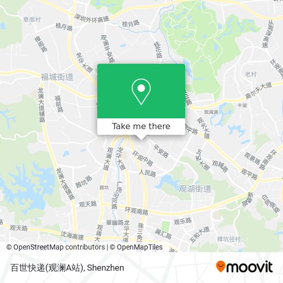 百世快递(观澜A站) map