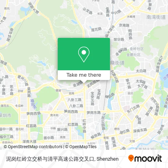 泥岗红岭立交桥与清平高速公路交叉口 map