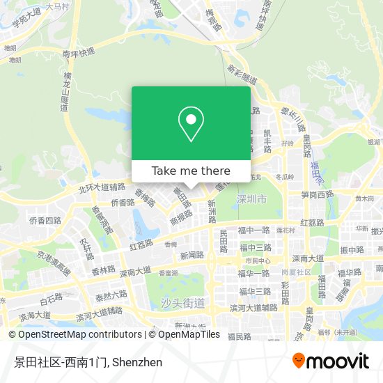 景田社区-西南1门 map