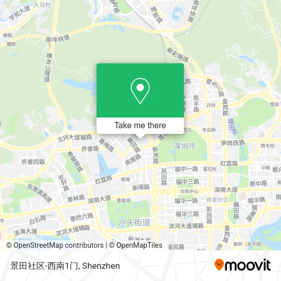景田社区-西南1门 map