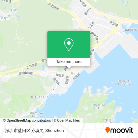 深圳市盐田区劳动局 map