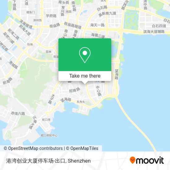 港湾创业大厦停车场-出口 map