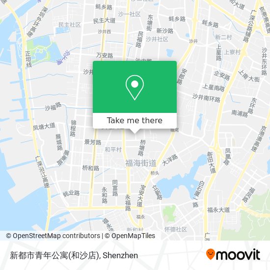 新都市青年公寓(和沙店) map