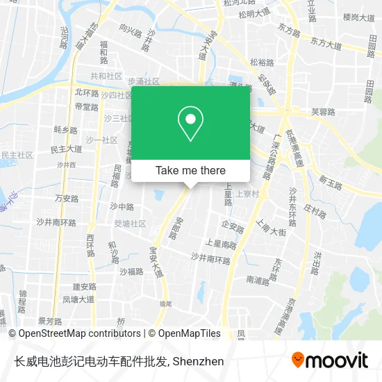 长威电池彭记电动车配件批发 map