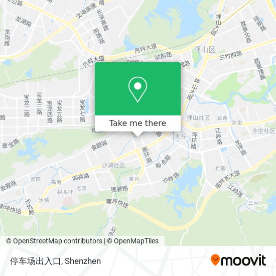 停车场出入口 map