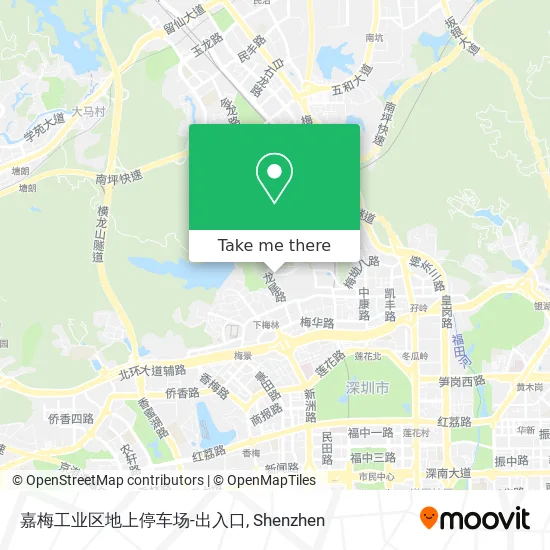 嘉梅工业区地上停车场-出入口 map
