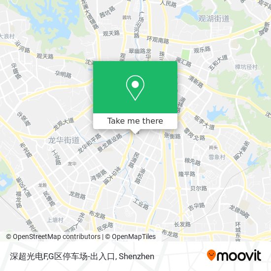 深超光电F,G区停车场-出入口 map