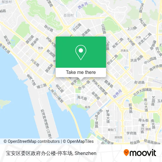 宝安区委区政府办公楼-停车场 map