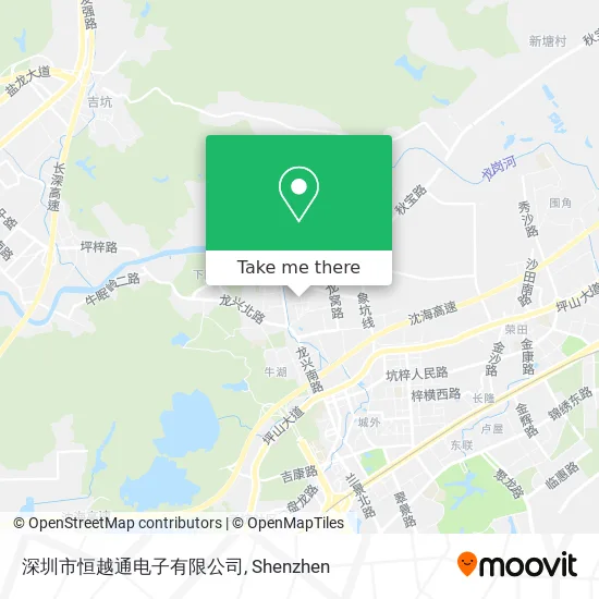 深圳市恒越通电子有限公司 map