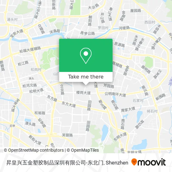 昇皇兴五金塑胶制品深圳有限公司-东北门 map