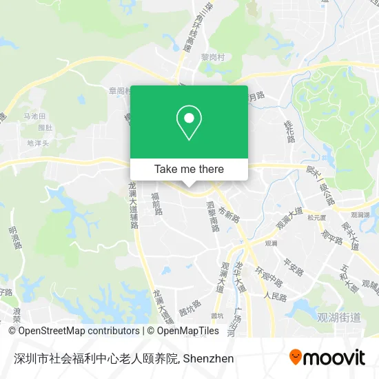 深圳市社会福利中心老人颐养院 map