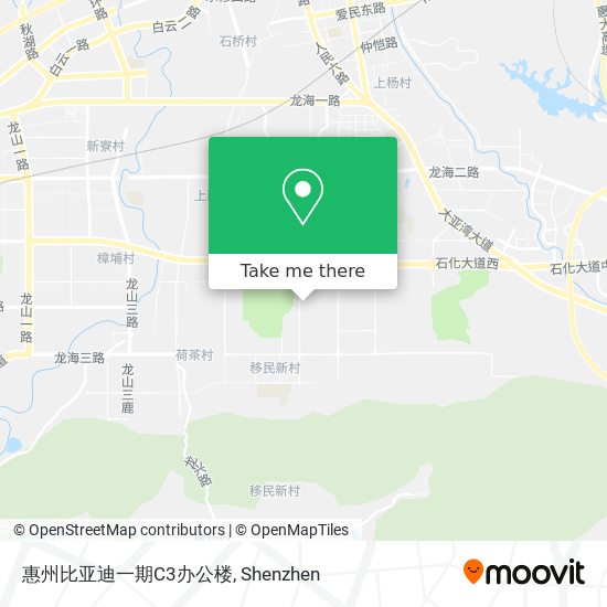 惠州比亚迪一期C3办公楼 map