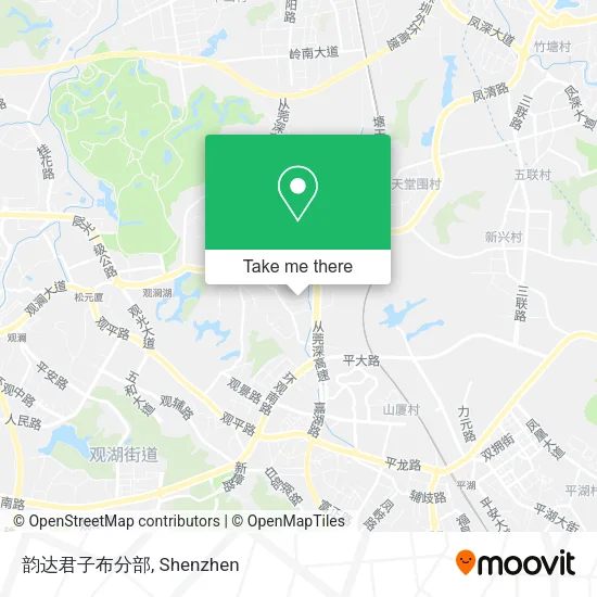 韵达君子布分部 map