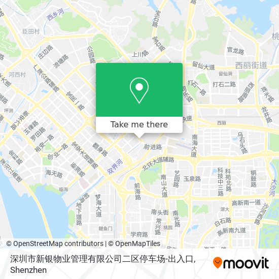 深圳市新银物业管理有限公司二区停车场-出入口 map