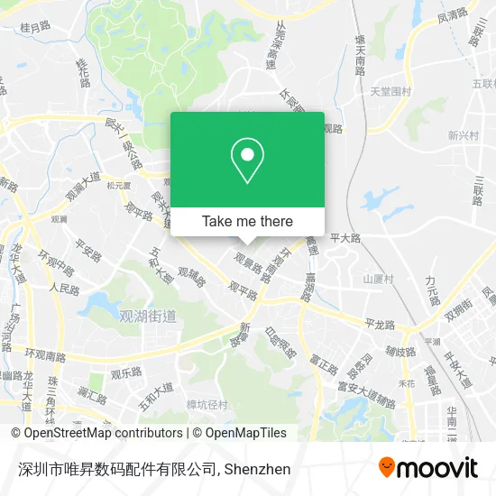 深圳市唯昇数码配件有限公司 map