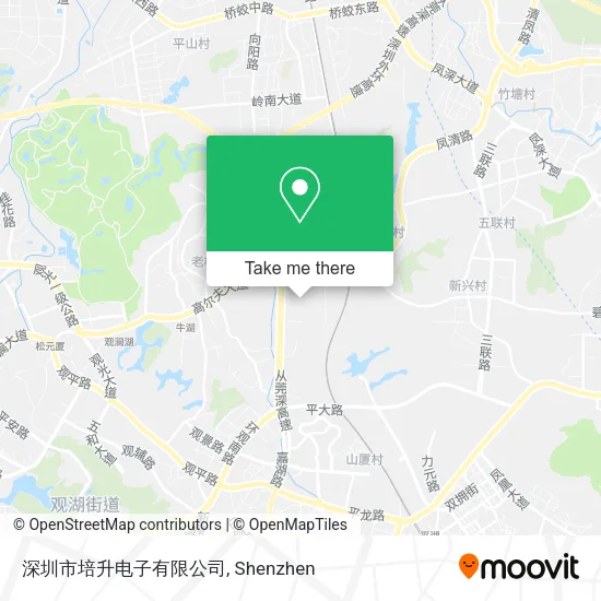 深圳市培升电子有限公司 map
