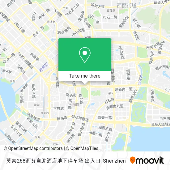 莫泰268商务自助酒店地下停车场-出入口 map