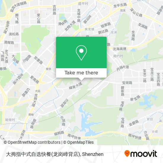 大拇指中式自选快餐(龙岗嶂背店) map