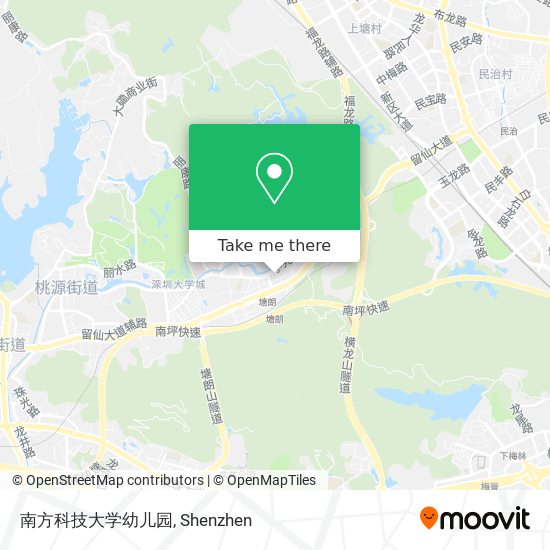 南方科技大学幼儿园 map