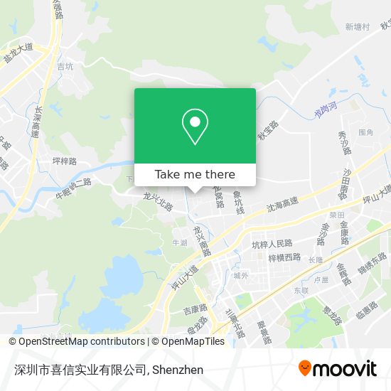 深圳市喜信实业有限公司 map
