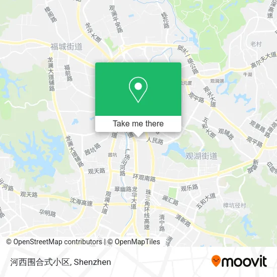 河西围合式小区 map