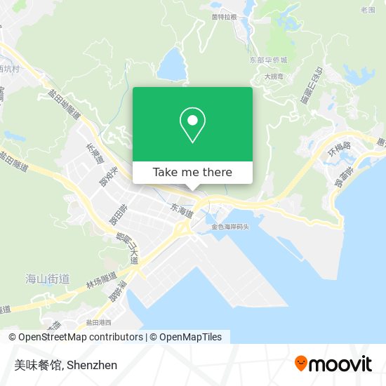美味餐馆 map