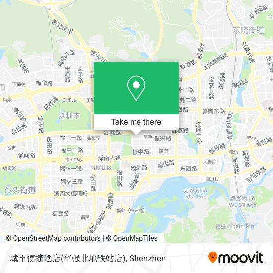 城市便捷酒店(华强北地铁站店) map
