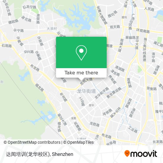 达闻培训(龙华校区) map