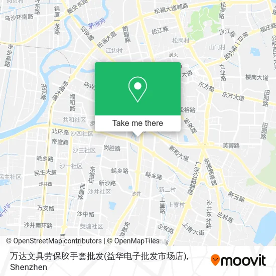 万达文具劳保胶手套批发(益华电子批发市场店) map