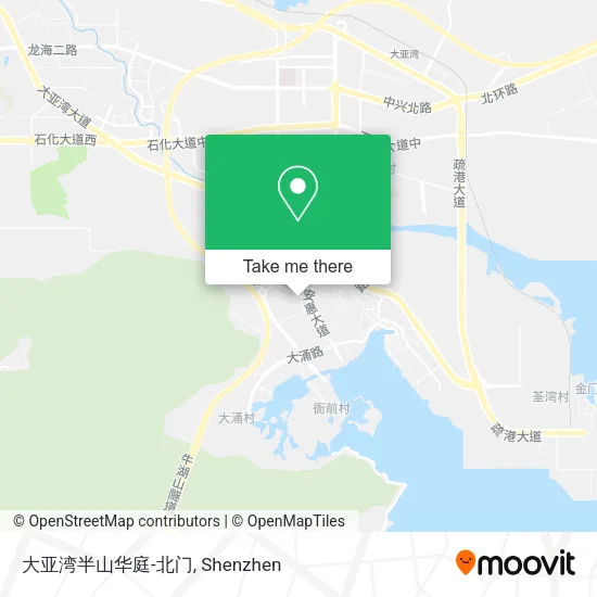 大亚湾半山华庭-北门 map